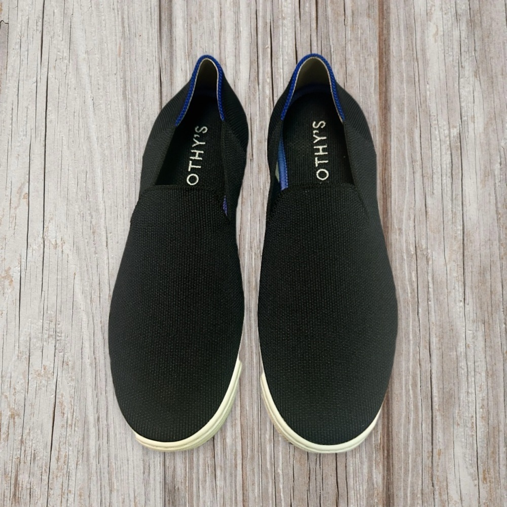 Rothys womens  Black Slip-On Shoes Loafers size 7'.5